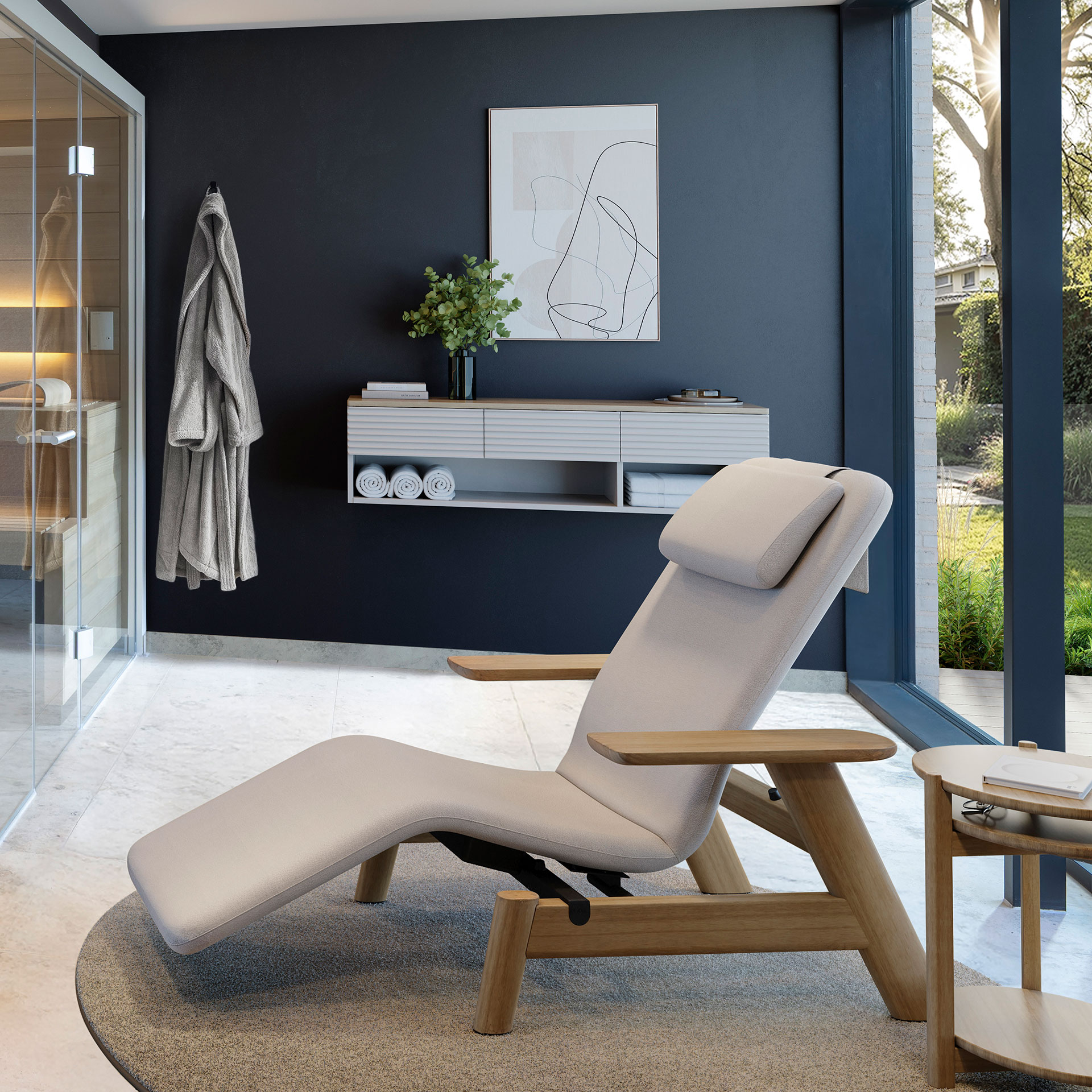 Wellnessliege SOMRA (beheizt) – Design by Sebastian Herkner